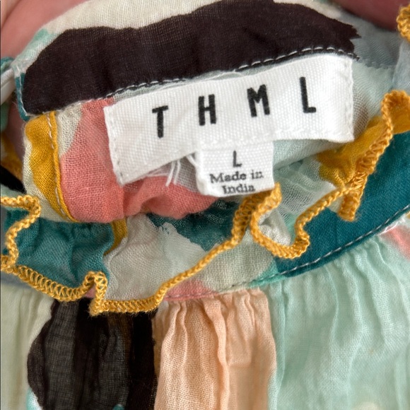THML Multicolor Ruffle Sleeve Blouse - Picture 3 of 6